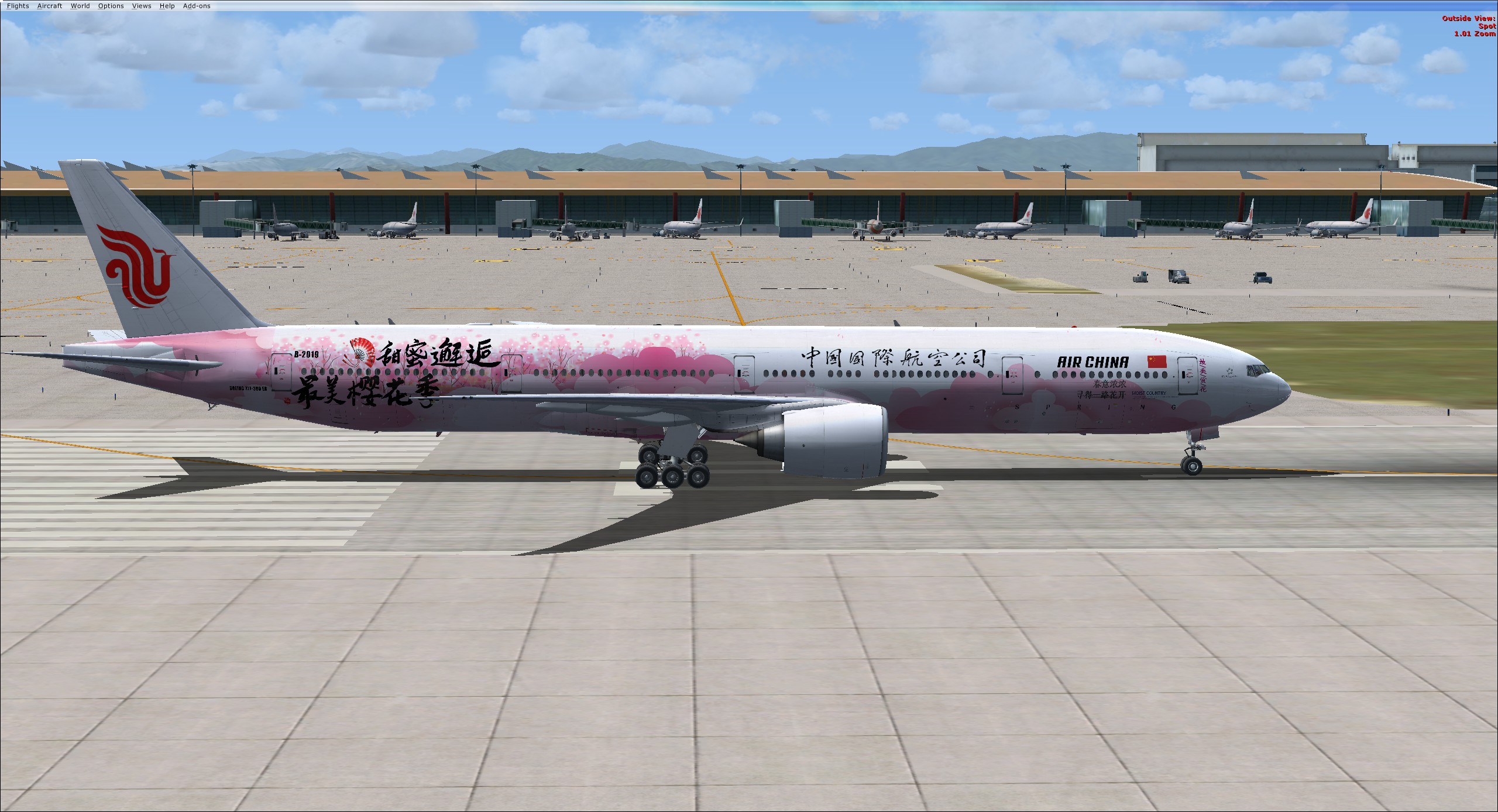 PMDG 777-300ER 国航樱花涂装 上架发布-9412 