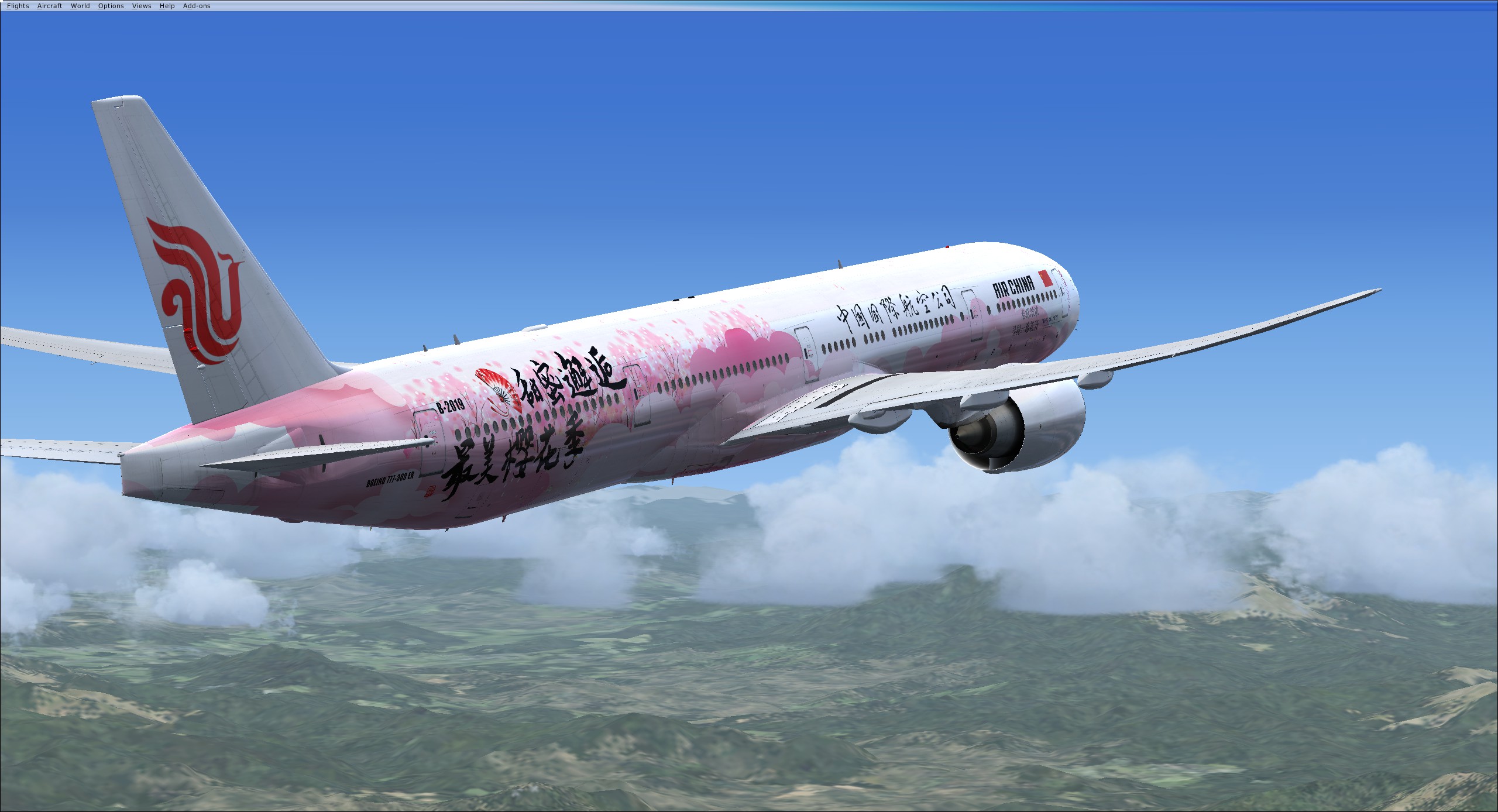 PMDG 777-300ER 国航樱花涂装 上架发布-3719 