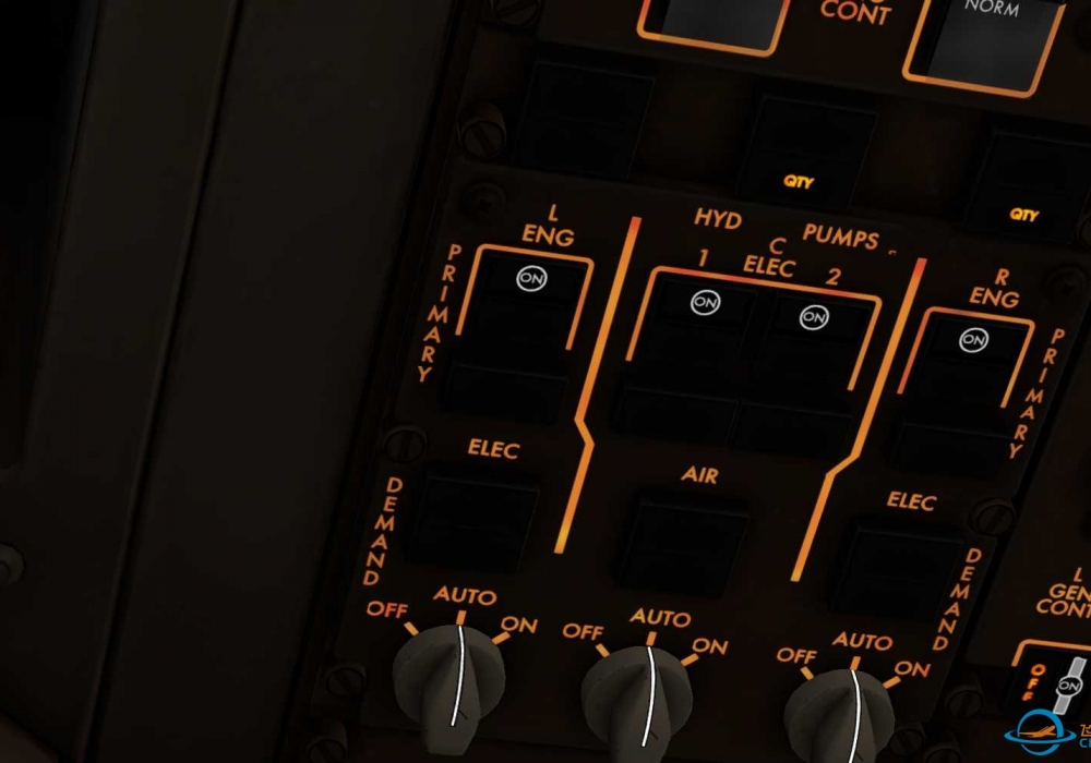 767顶板HYD QTY亮灯了是怎么回事