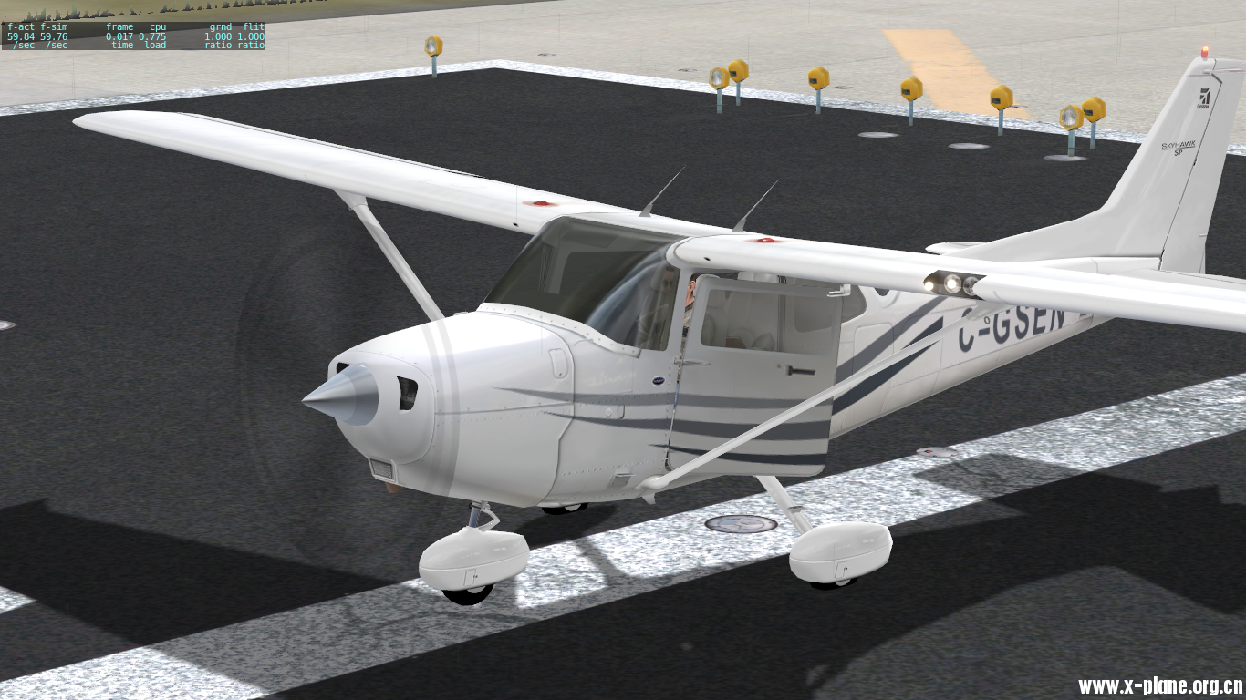 免费机模中不错的小飞机C172sp-2794 