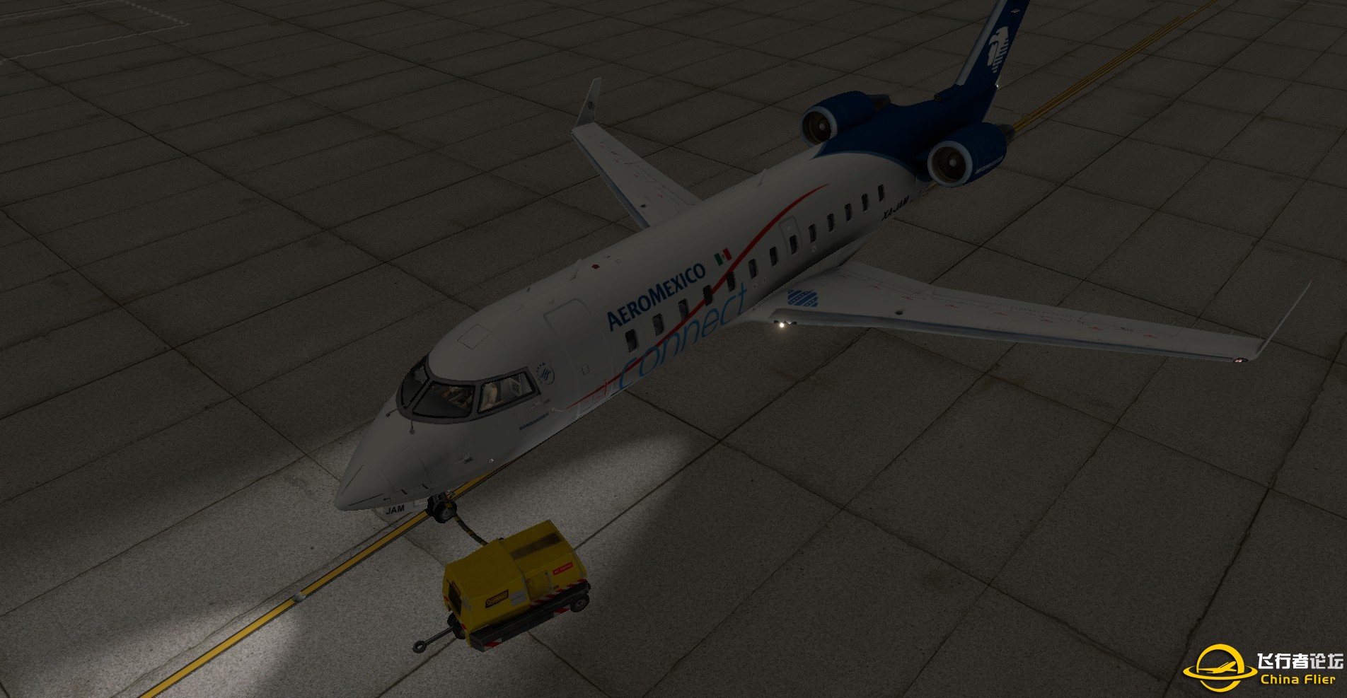 转载xp当中最精致的机模CRJ-200-9391 