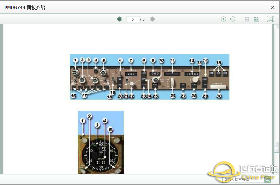 PMDG744 面板介绍-5022 