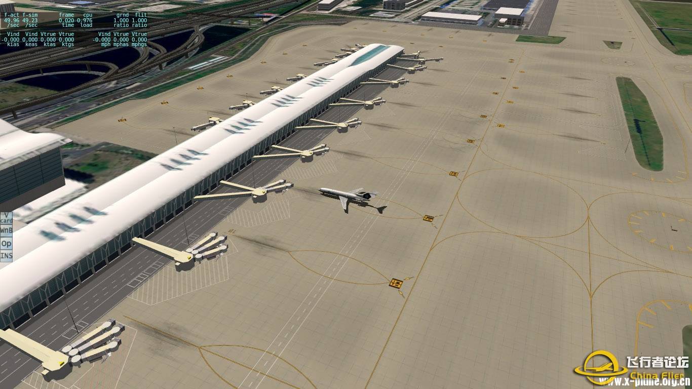 [XPCS][复杂机场]上海浦东机场地景-6817 