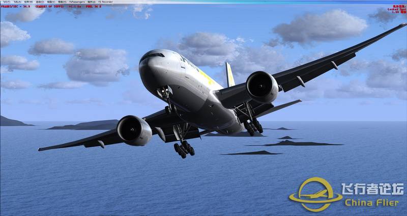 aerologic 777-200香港着陆-5473 