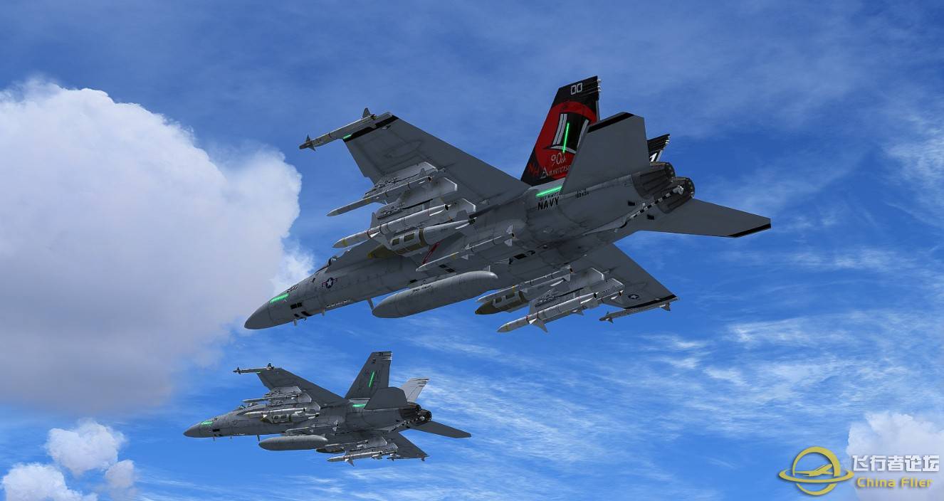 F-18编队飞行！-8854 