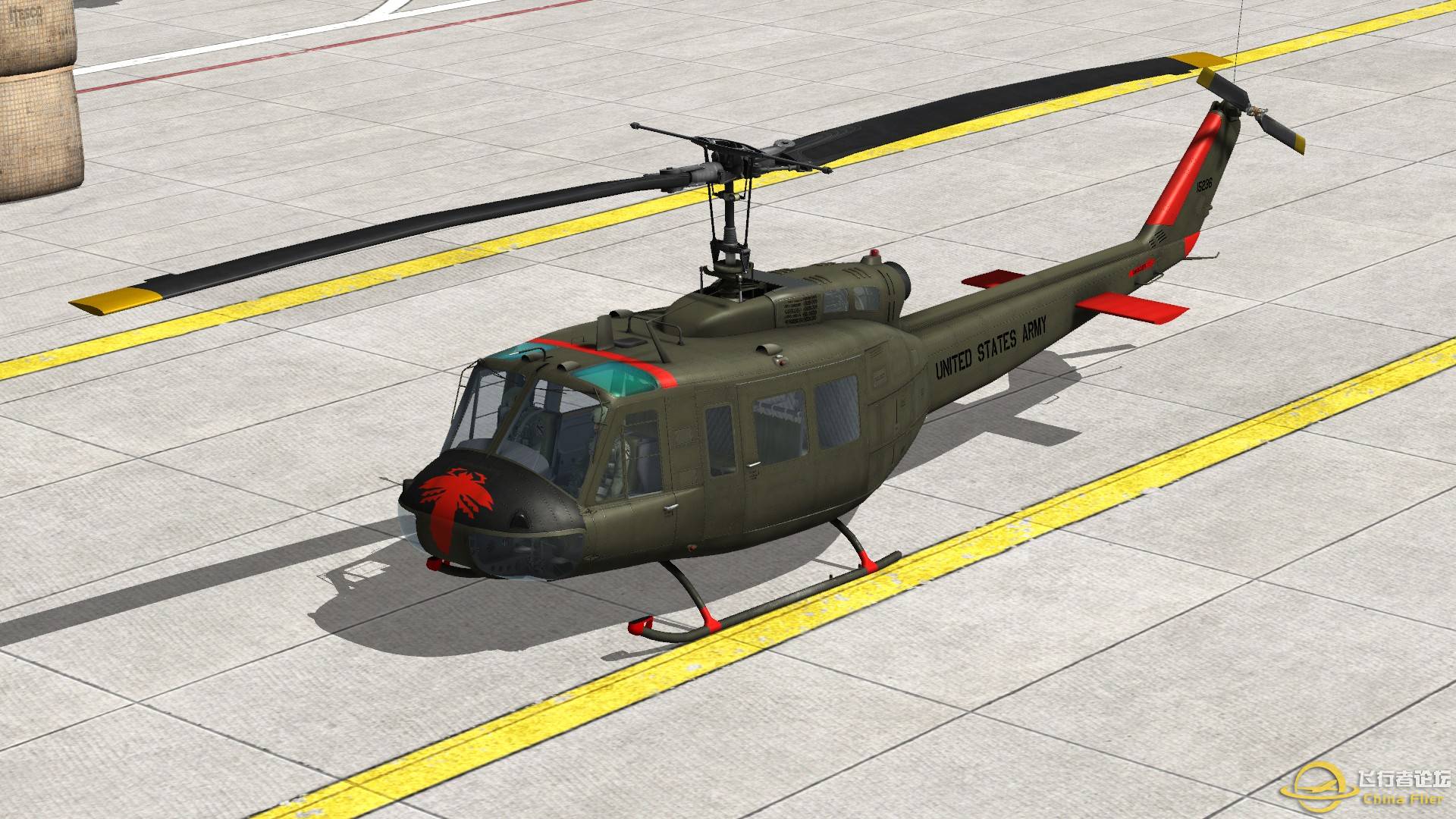 DCS   UH-1H  越战毒蜘蛛涂装-5496 