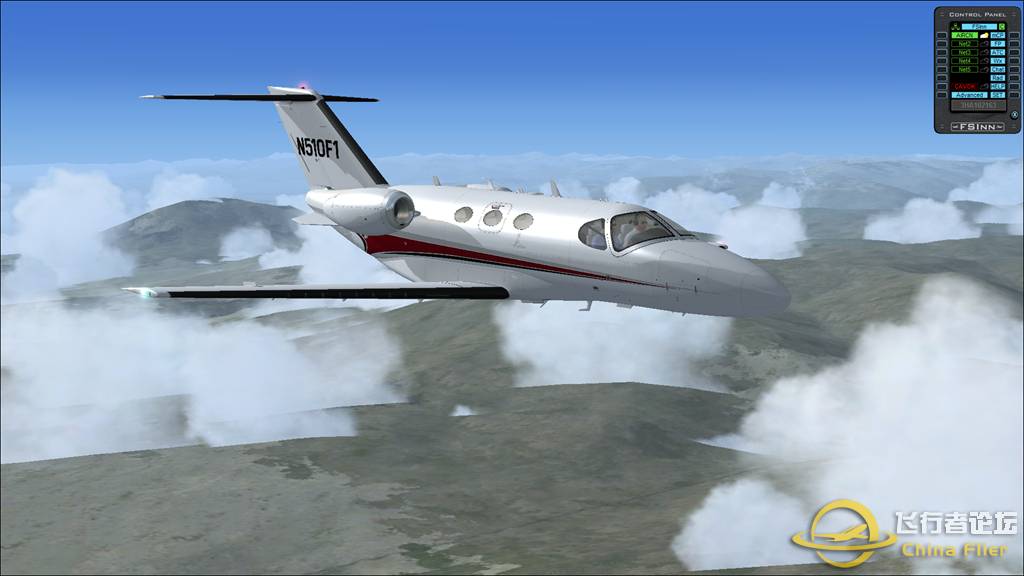 塞斯纳奖状野马试飞喀什至乌鲁木齐-619 