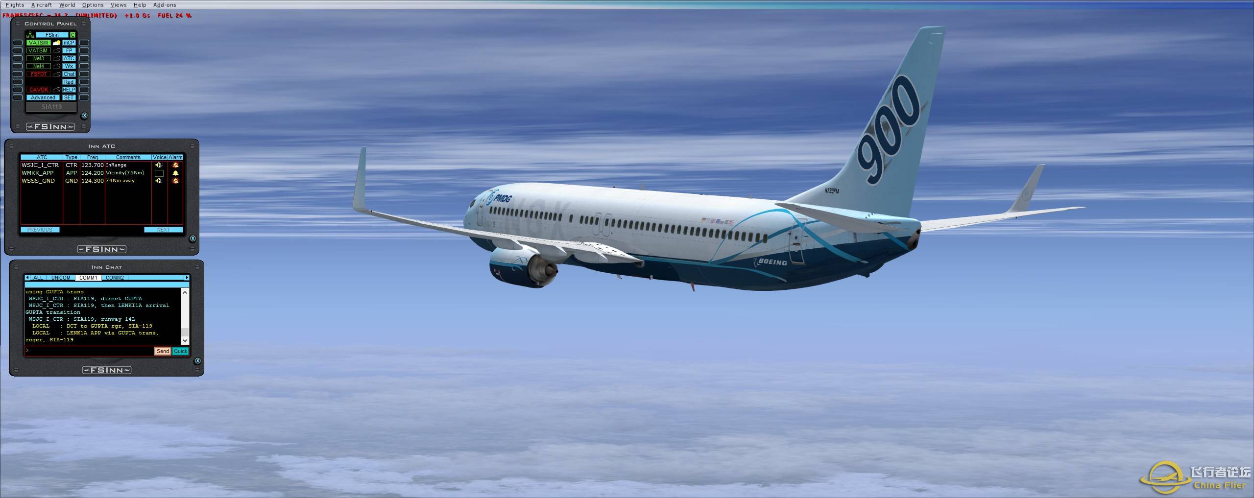 SIA-119 SIN-KUL 737-900wl (VATSIM)-4645 