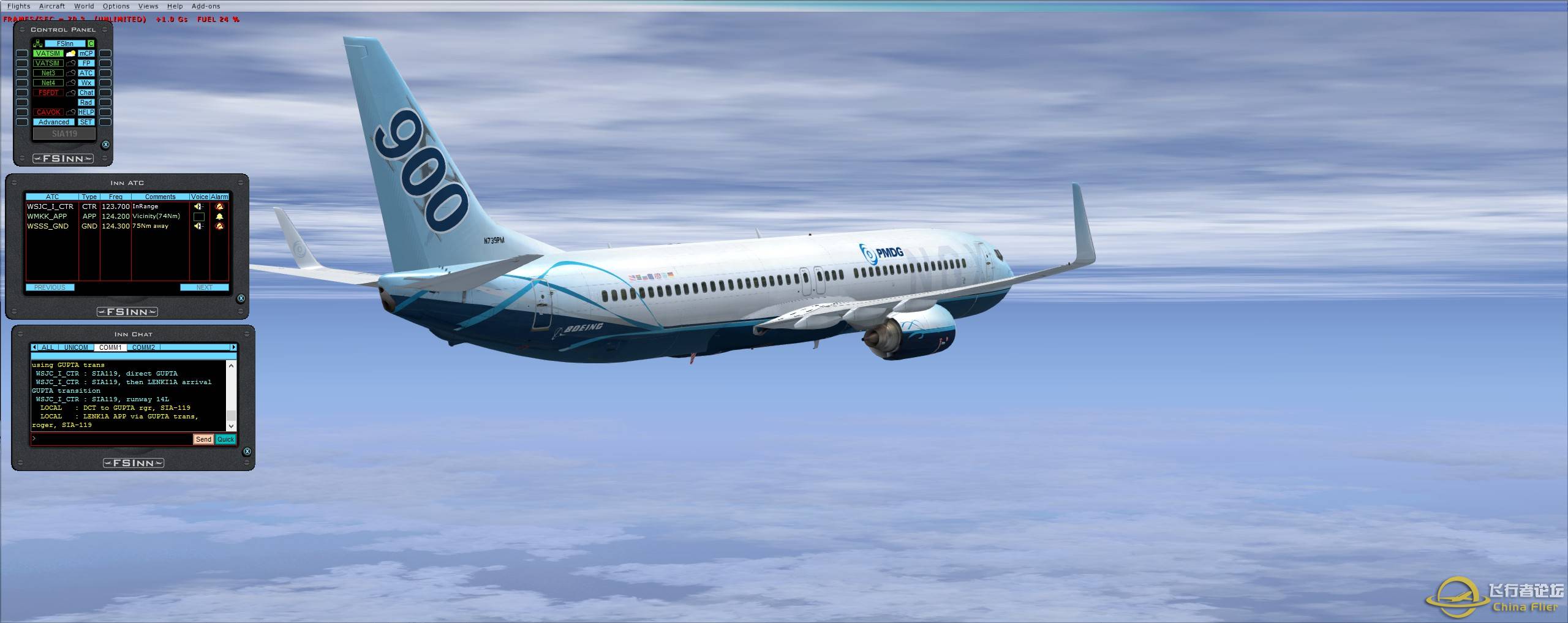 SIA-119 SIN-KUL 737-900wl (VATSIM)-3919 