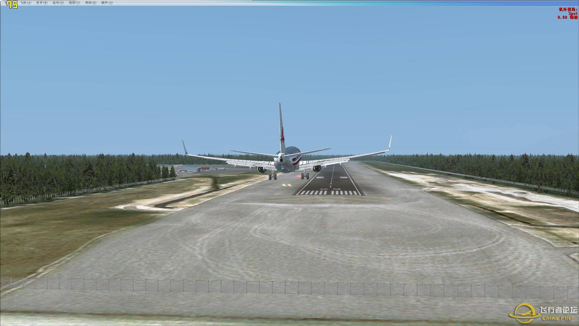 FSX 雾天 NGX-3803 