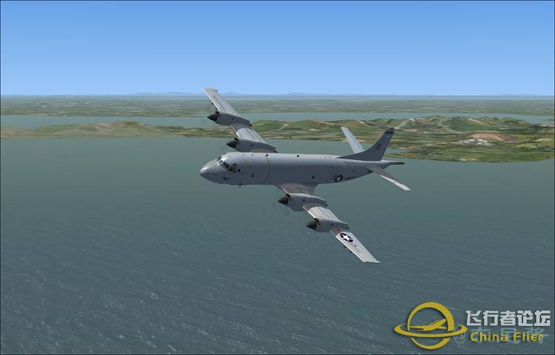 P-3C太湖上空飞行，降落无锡机场-5038 