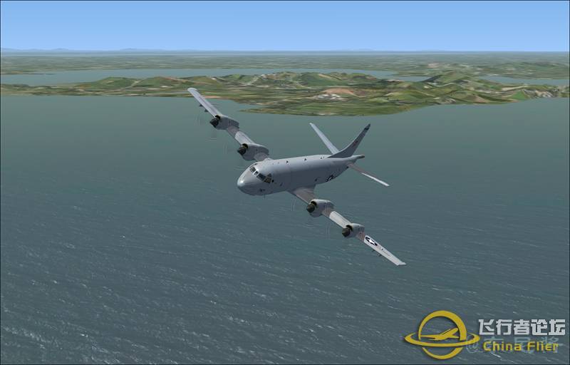 P-3C太湖上空飞行，降落无锡机场-7975 