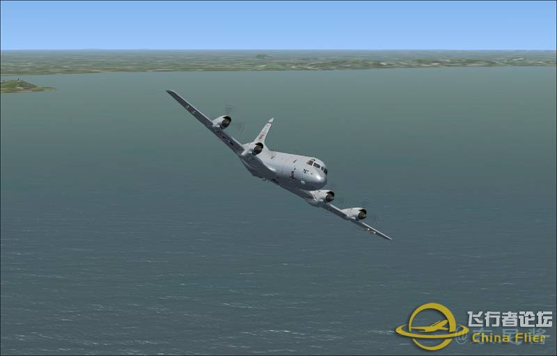 P-3C太湖上空飞行，降落无锡机场-2606 