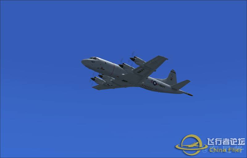 P-3C太湖上空飞行，降落无锡机场-4101 