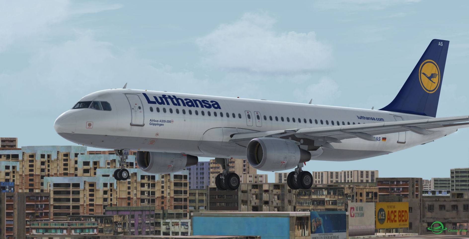 那些年我们一起飞过的机场！A320启德落地-8651 