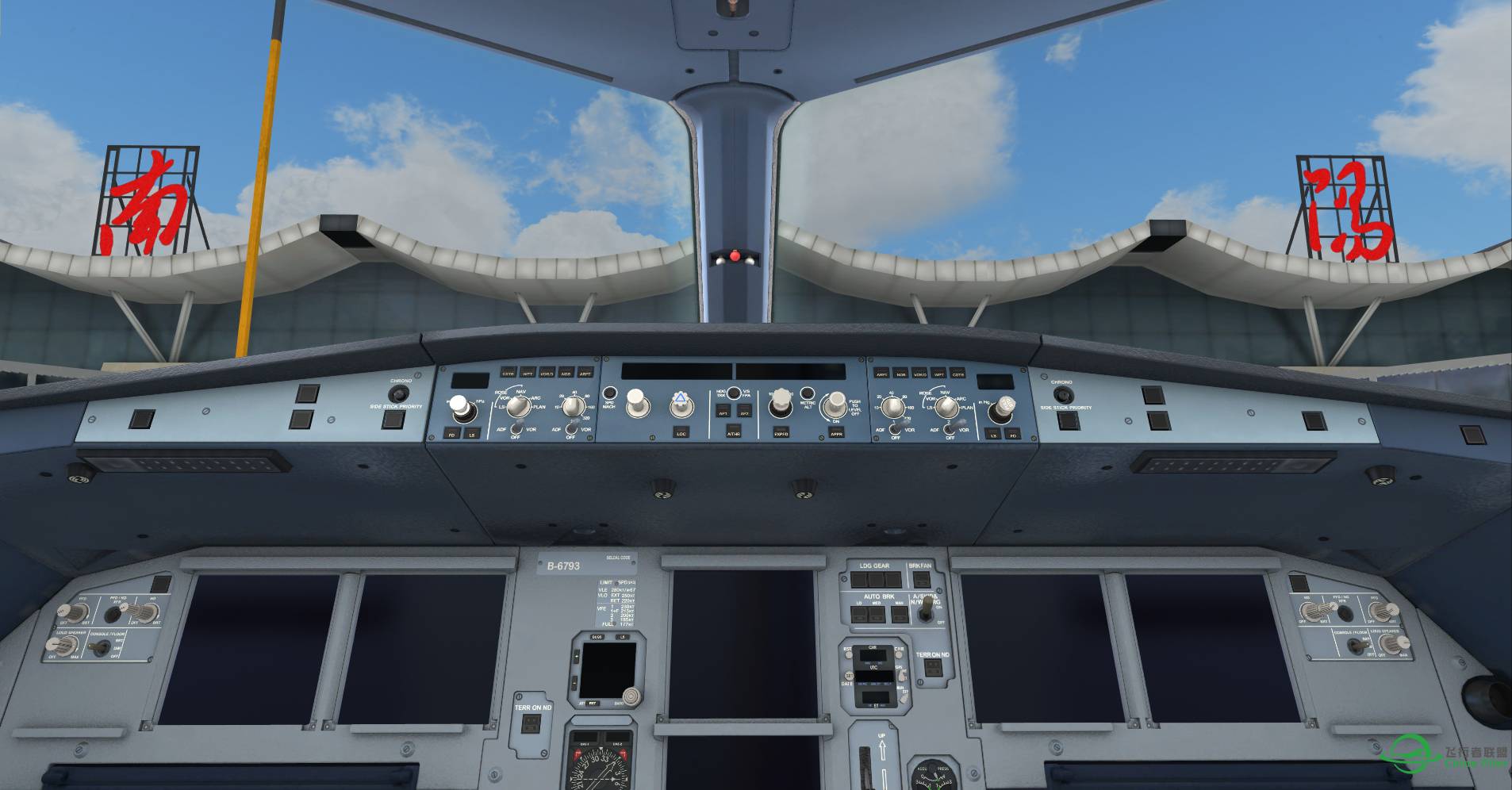 【FSX】驾驶舱-9166 