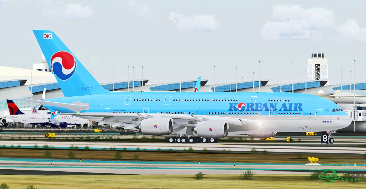 【FSX】大韩在LAX-1822 