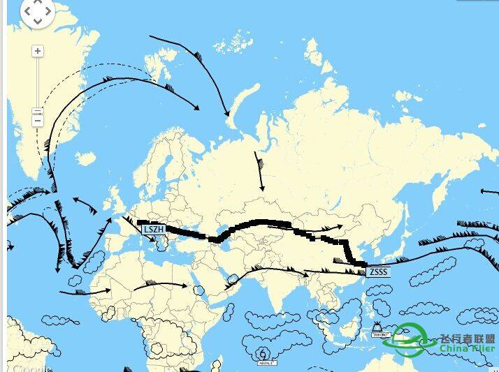 各位飞友有福了。真是航路来了，虚拟航路与真实航路的...-2406 