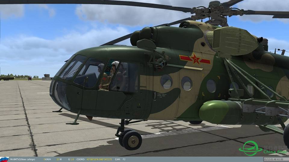 DCS  Mi-8MTV2 之解放军陆航涂装和中文座舱-4991 