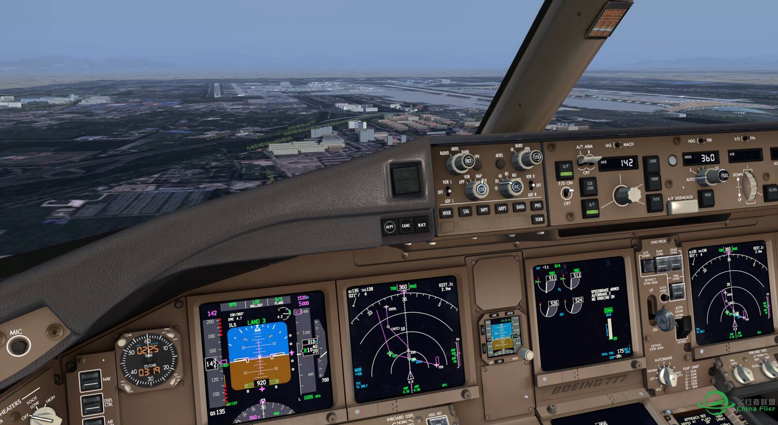 2015年的首班降落ZBAA，北京天气还不错！-5083 