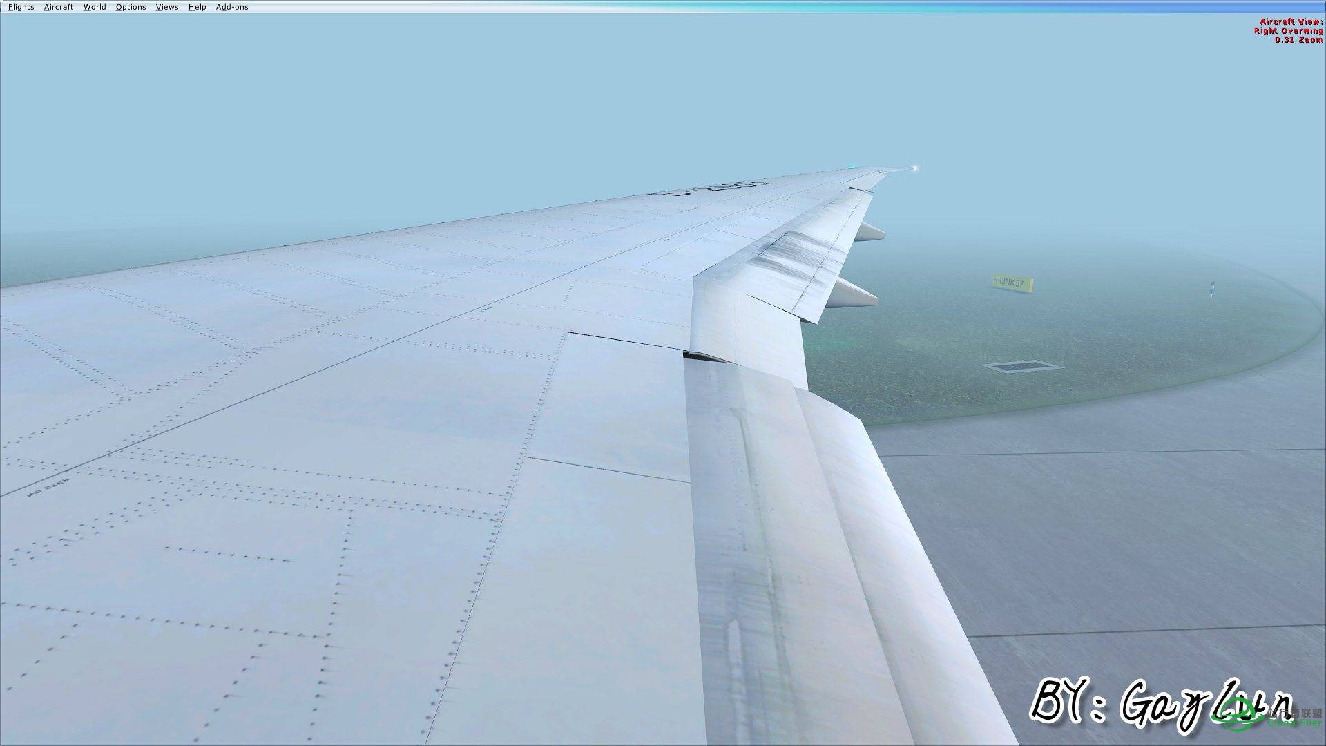 B777伦敦大雾起飞-8307 