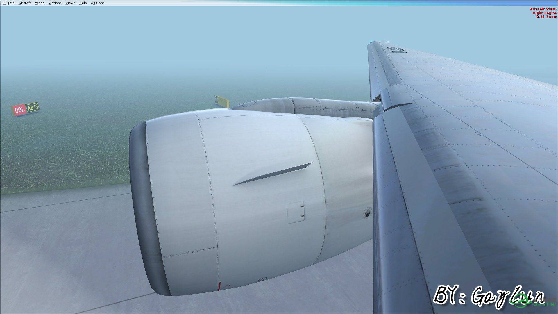 B777伦敦大雾起飞-1554 