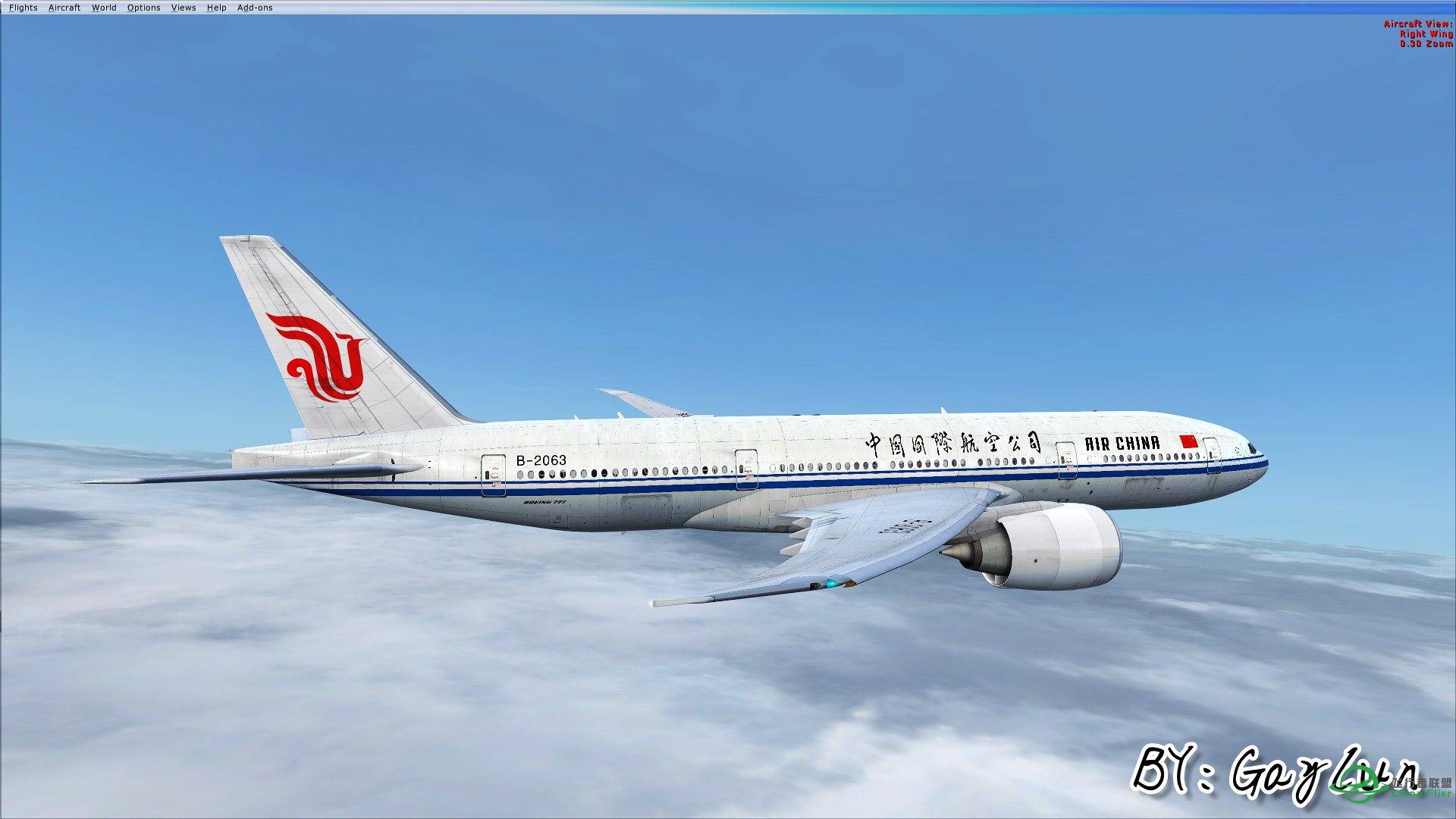 B777伦敦大雾起飞-3292 