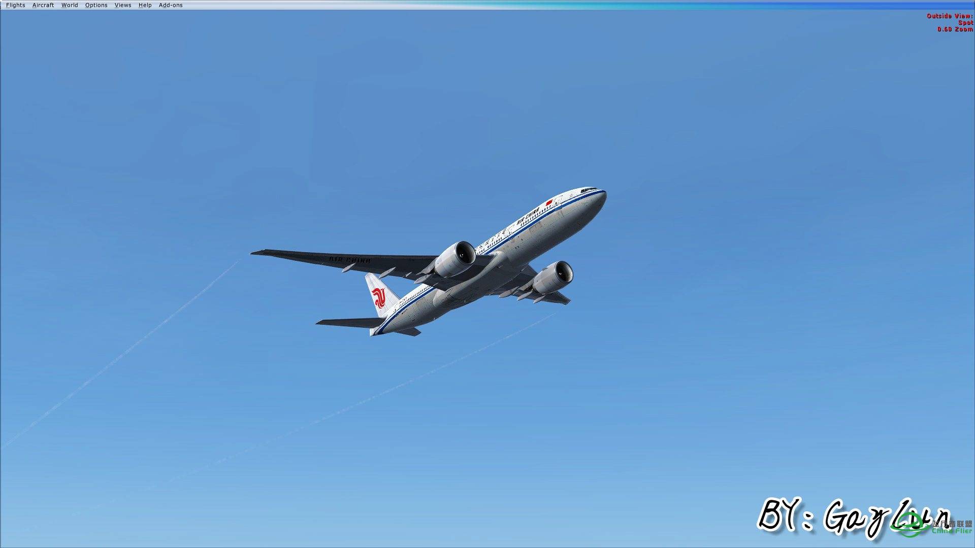 B777伦敦大雾起飞-3314 