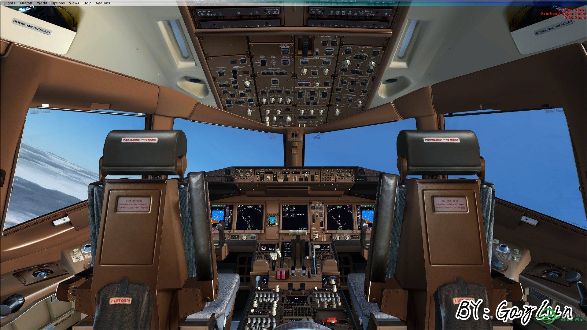 B777伦敦大雾起飞-8624 