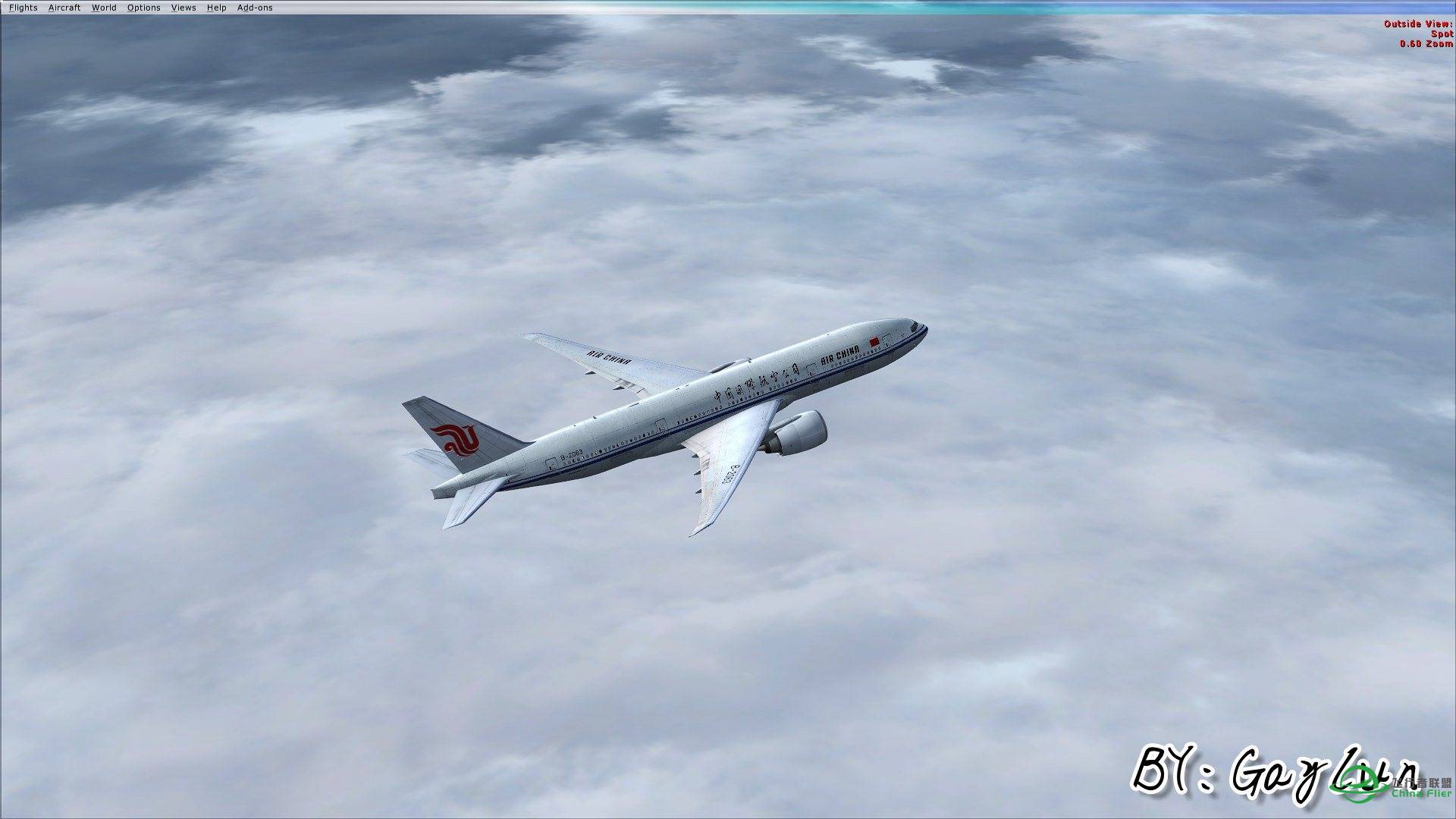 B777伦敦大雾起飞-60 