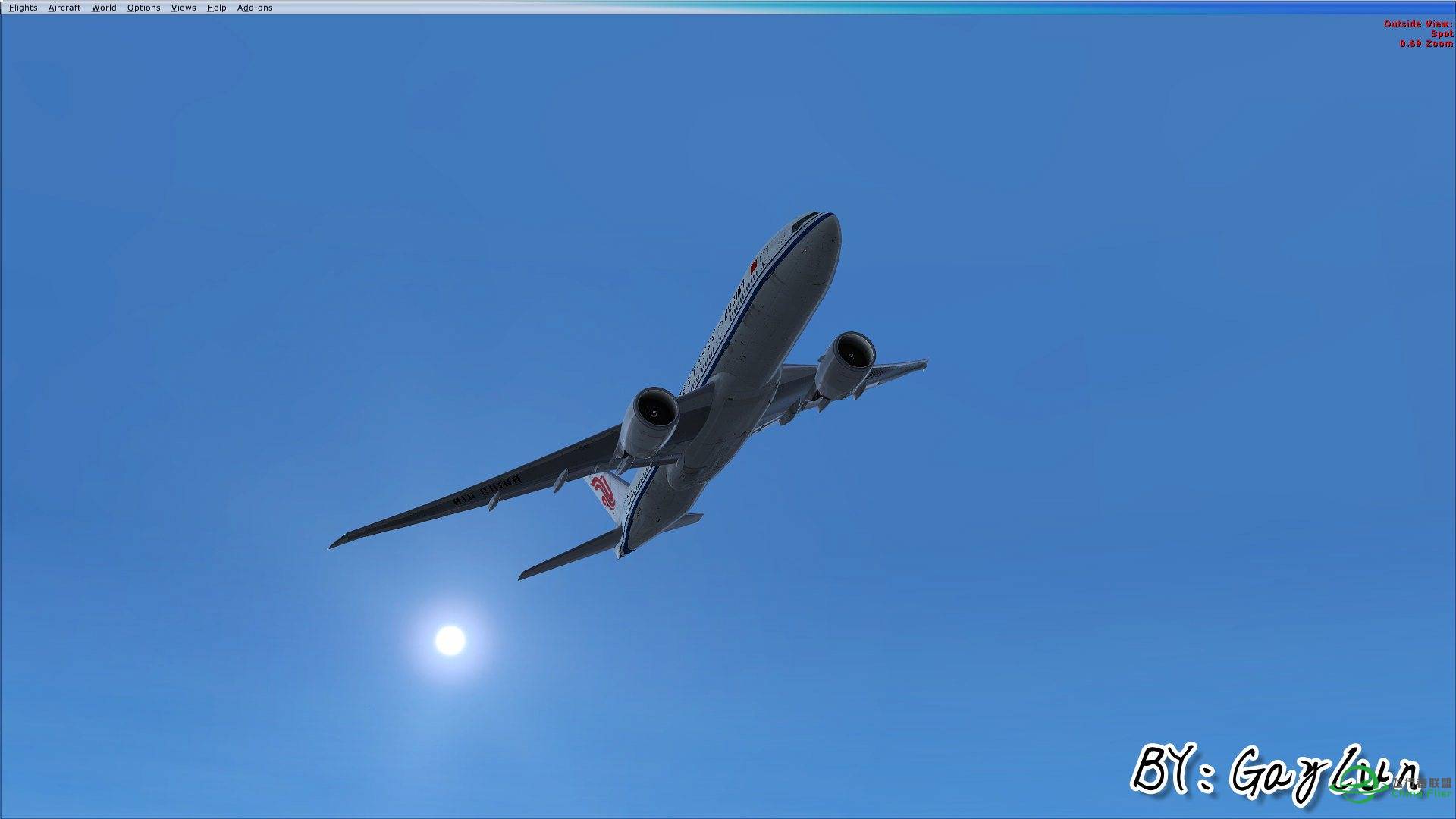 B777伦敦大雾起飞-8756 