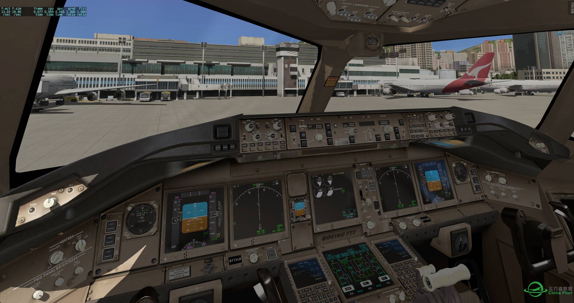 XPLANE10 Boeing777cockpit v1.1 全新驾驶舱美图-1067 