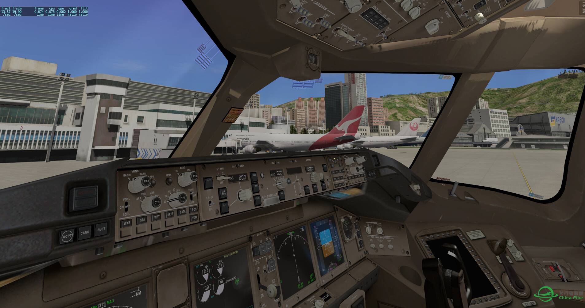 XPLANE10 Boeing777cockpit v1.1 全新驾驶舱美图-5132 