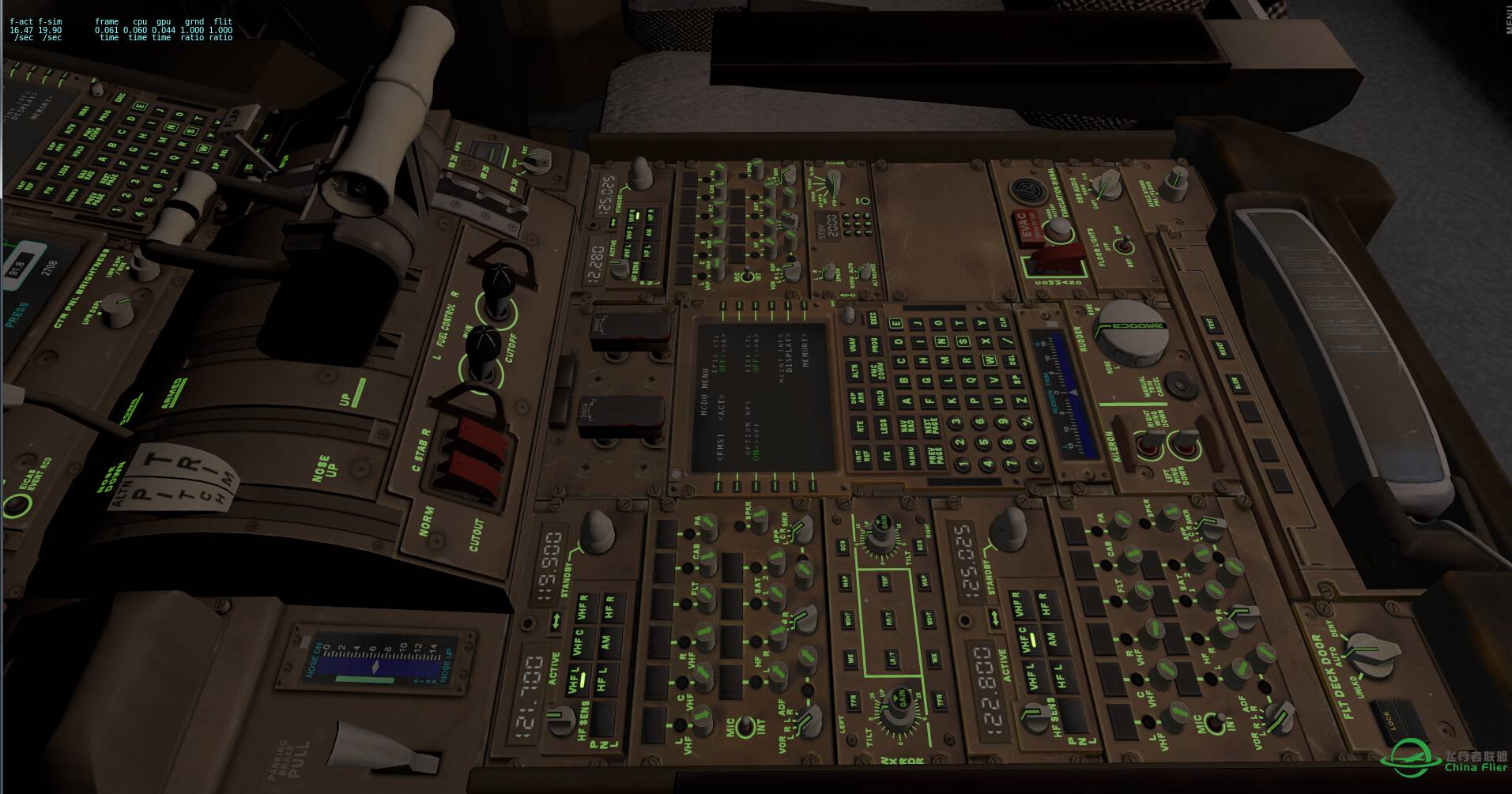 XPLANE10 Boeing777cockpit v1.1 全新驾驶舱美图-4833 