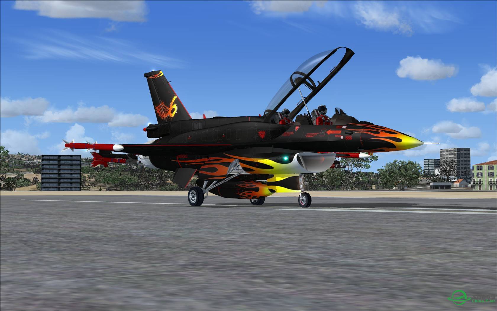 很少见的F-16涂装, 确实威猛!-2656 