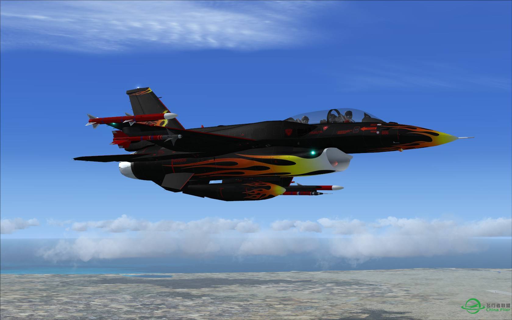 很少见的F-16涂装, 确实威猛!-3335 