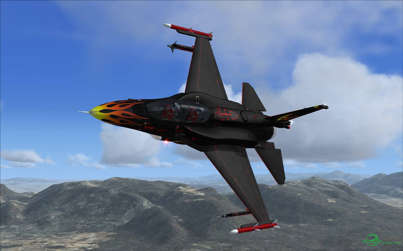 很少见的F-16涂装, 确实威猛!-6329 