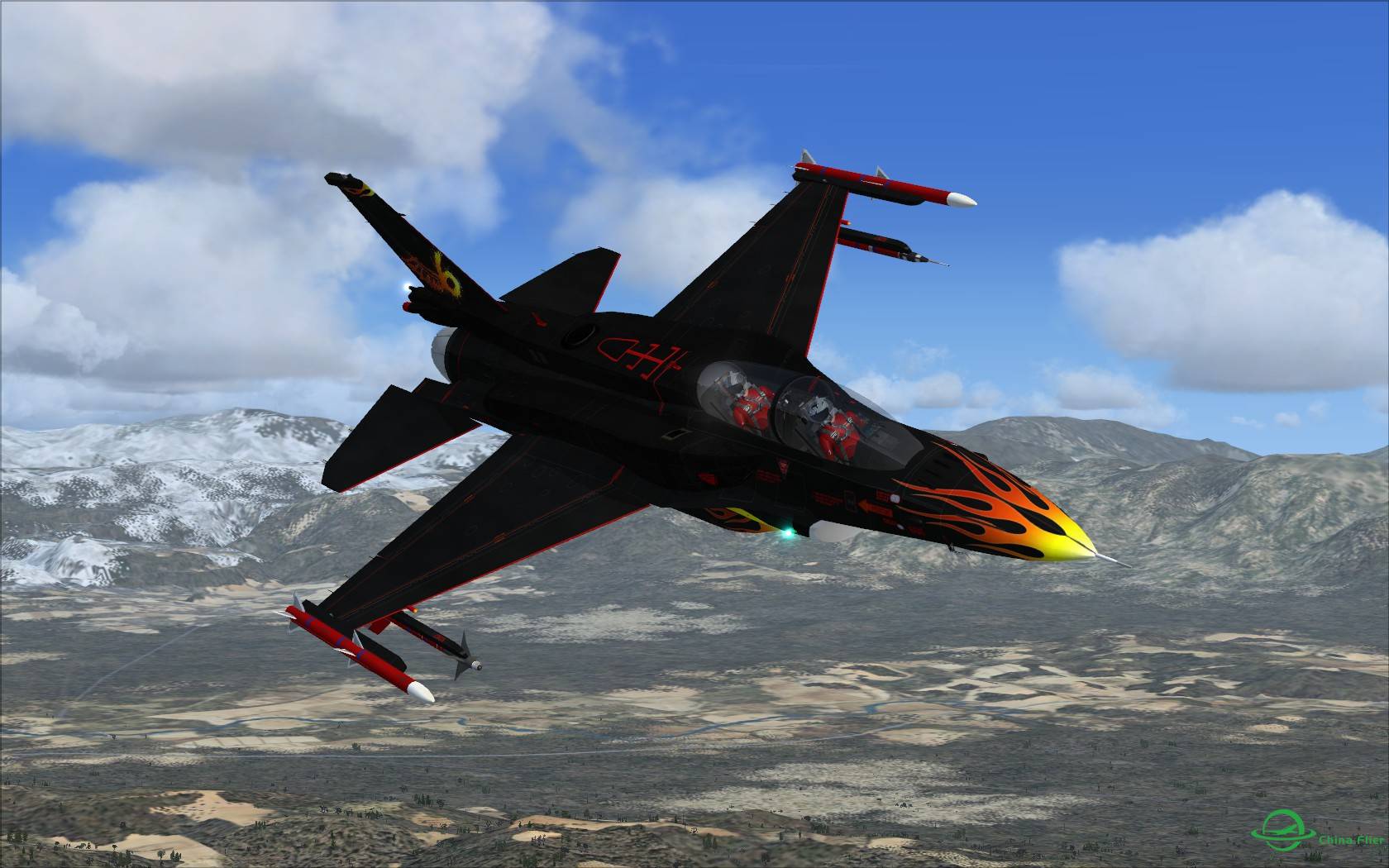 很少见的F-16涂装, 确实威猛!-927 