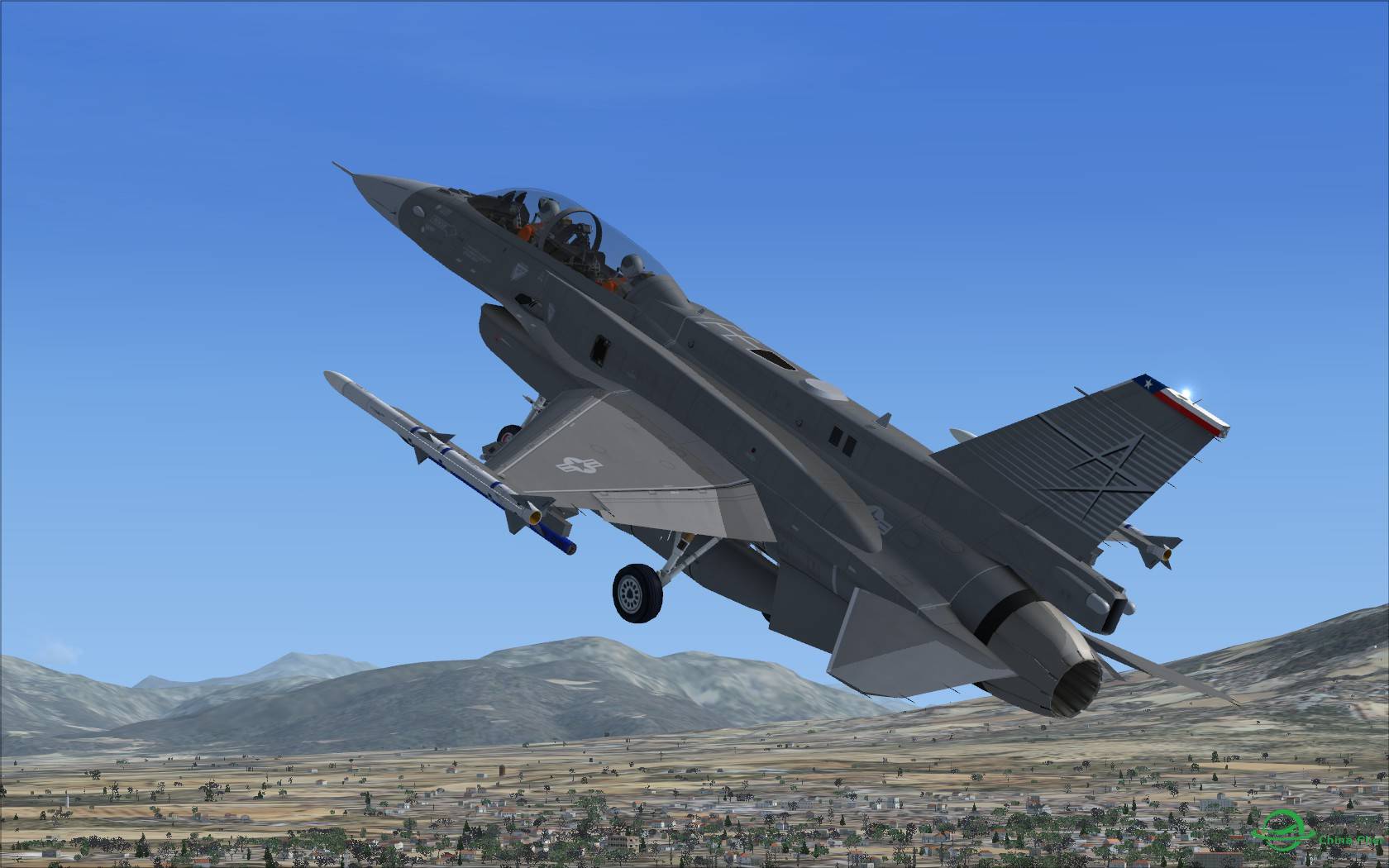 很少见的F-16涂装, 确实威猛!-958 