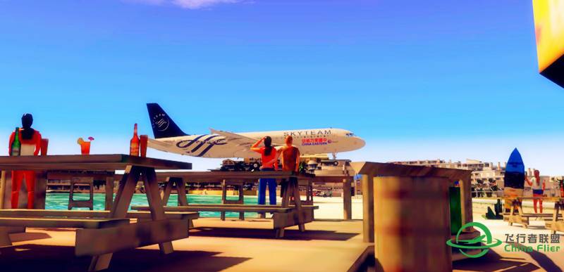 XP10 A320降落猪莉安娜机场-7355 
