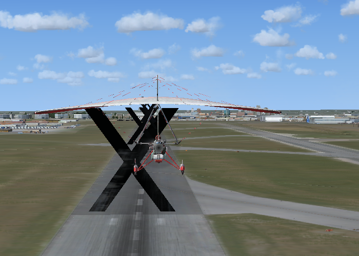 装FLYTAMPA - 蒙特利尔[CYUL]后，机场上空出现很多大黑叉（X）-1257 