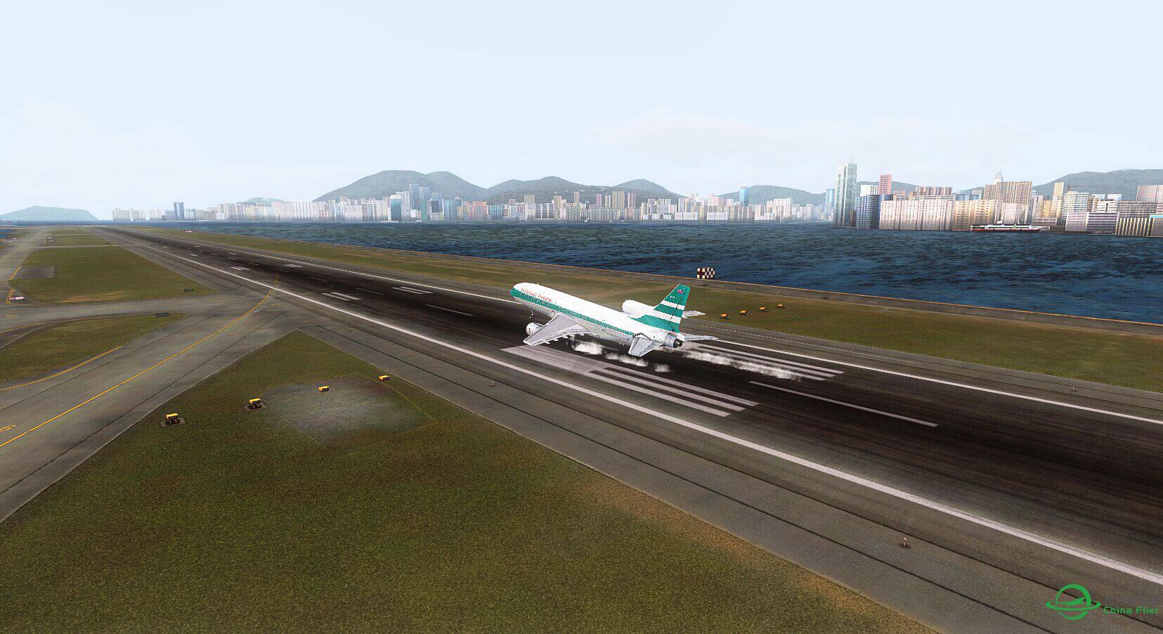 老涂装CPA L-1011落地启德【多图无P】-8370 