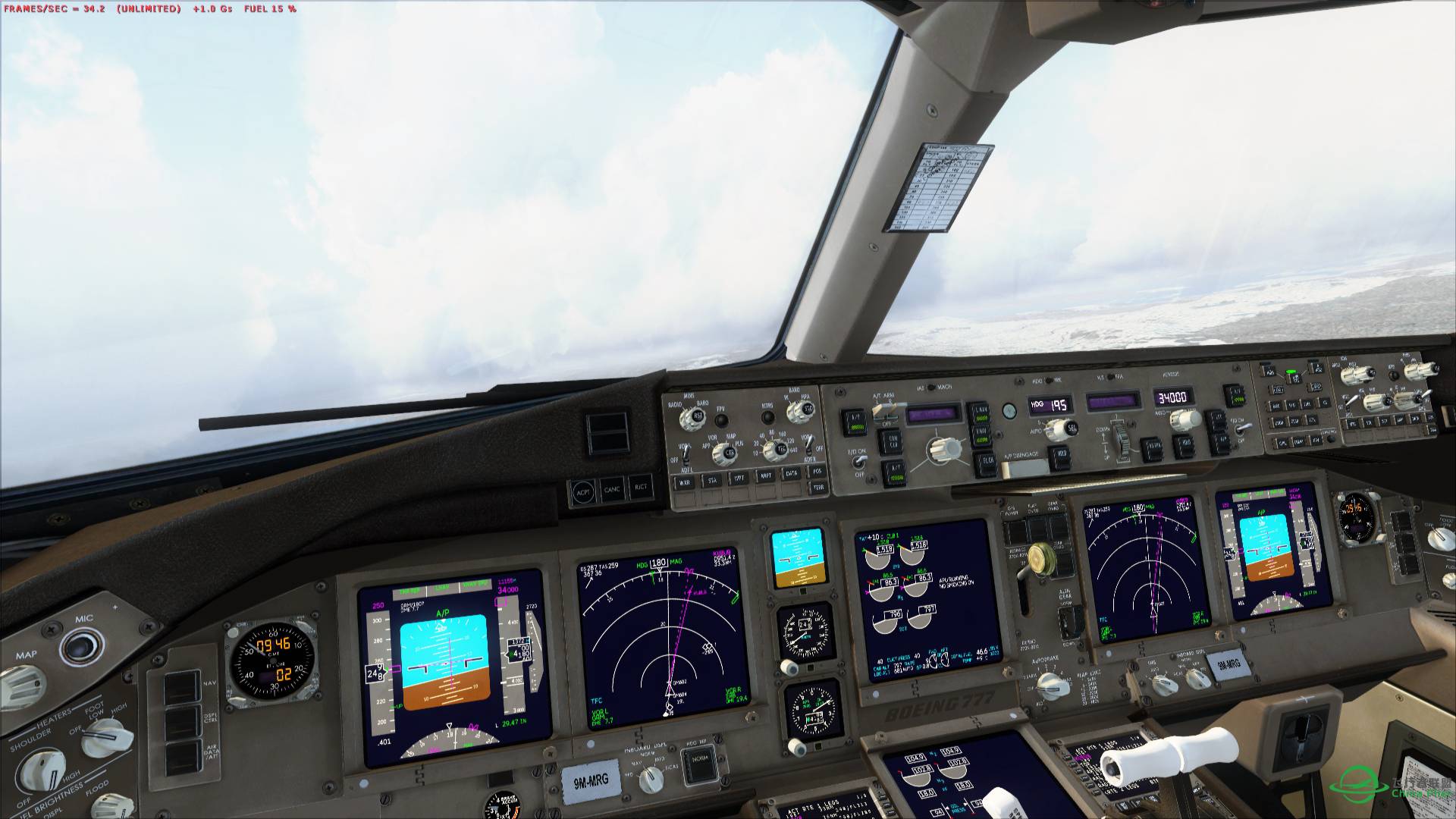 Captain sim 777新装测试-9521 