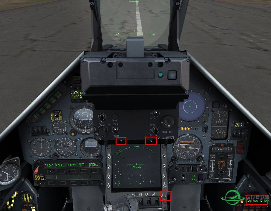 请教Mirage 2000C v0.9961的HUD怎么打开？-9624 