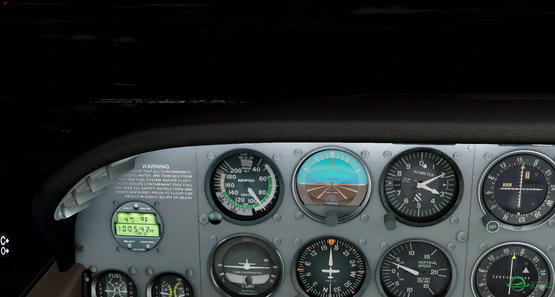 X-Plane 10夜晚也太黑了点吧！-7922 
