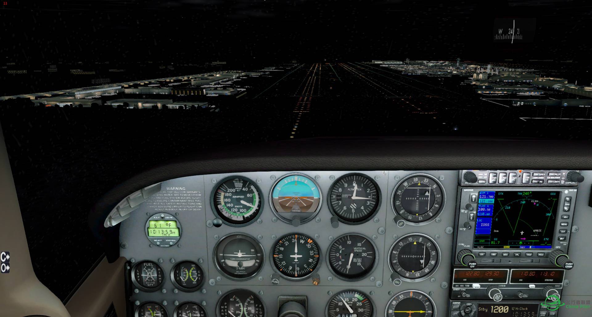 X-Plane 10夜晚也太黑了点吧！-8312 