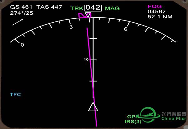 PMDG744 在 P3D v2.5 下不能压着预定航迹走。-3775 