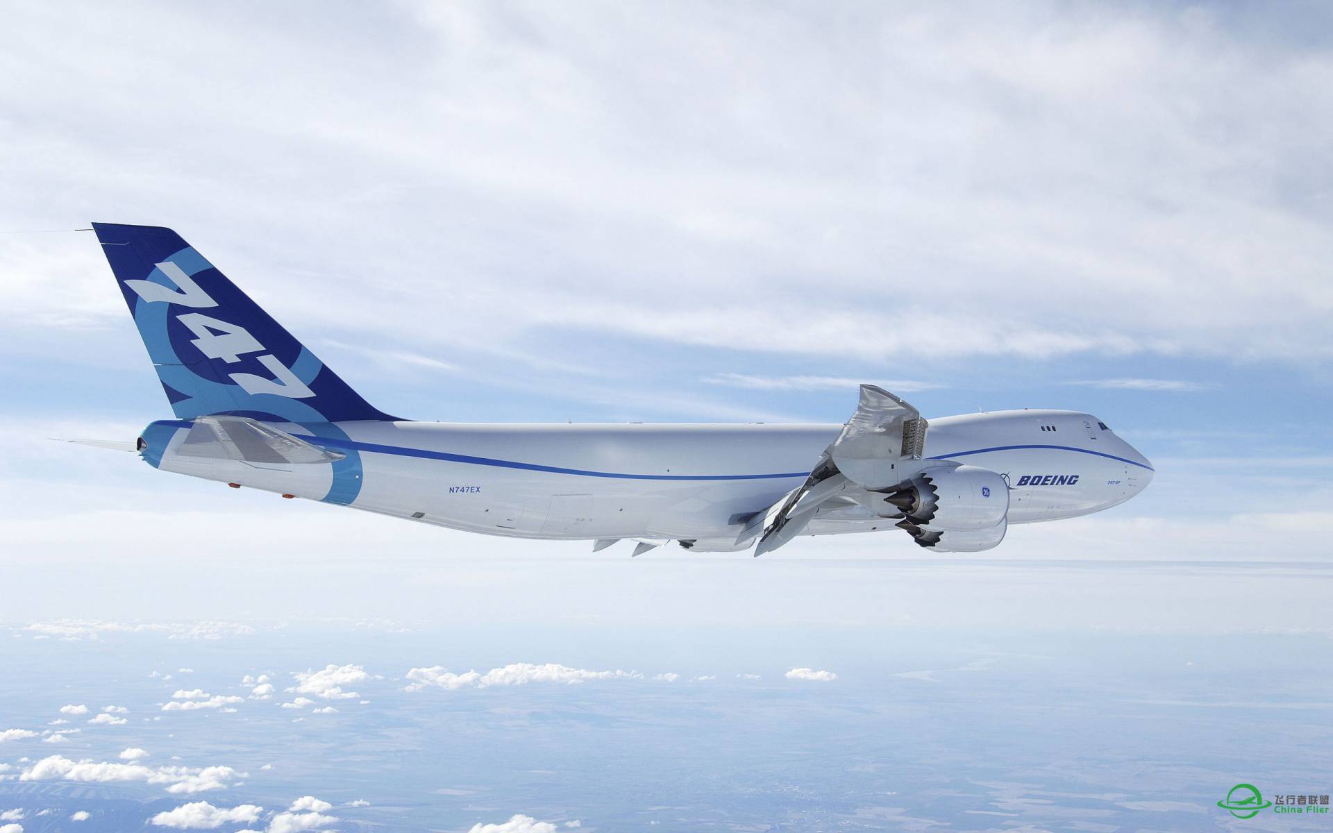 分享点我自己收藏的电脑桌面飞机大图 - B747 系列-8701 