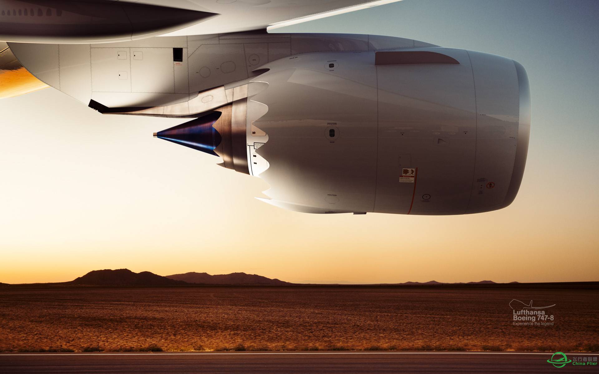 分享点我自己收藏的电脑桌面飞机大图 - B747 系列-7609 