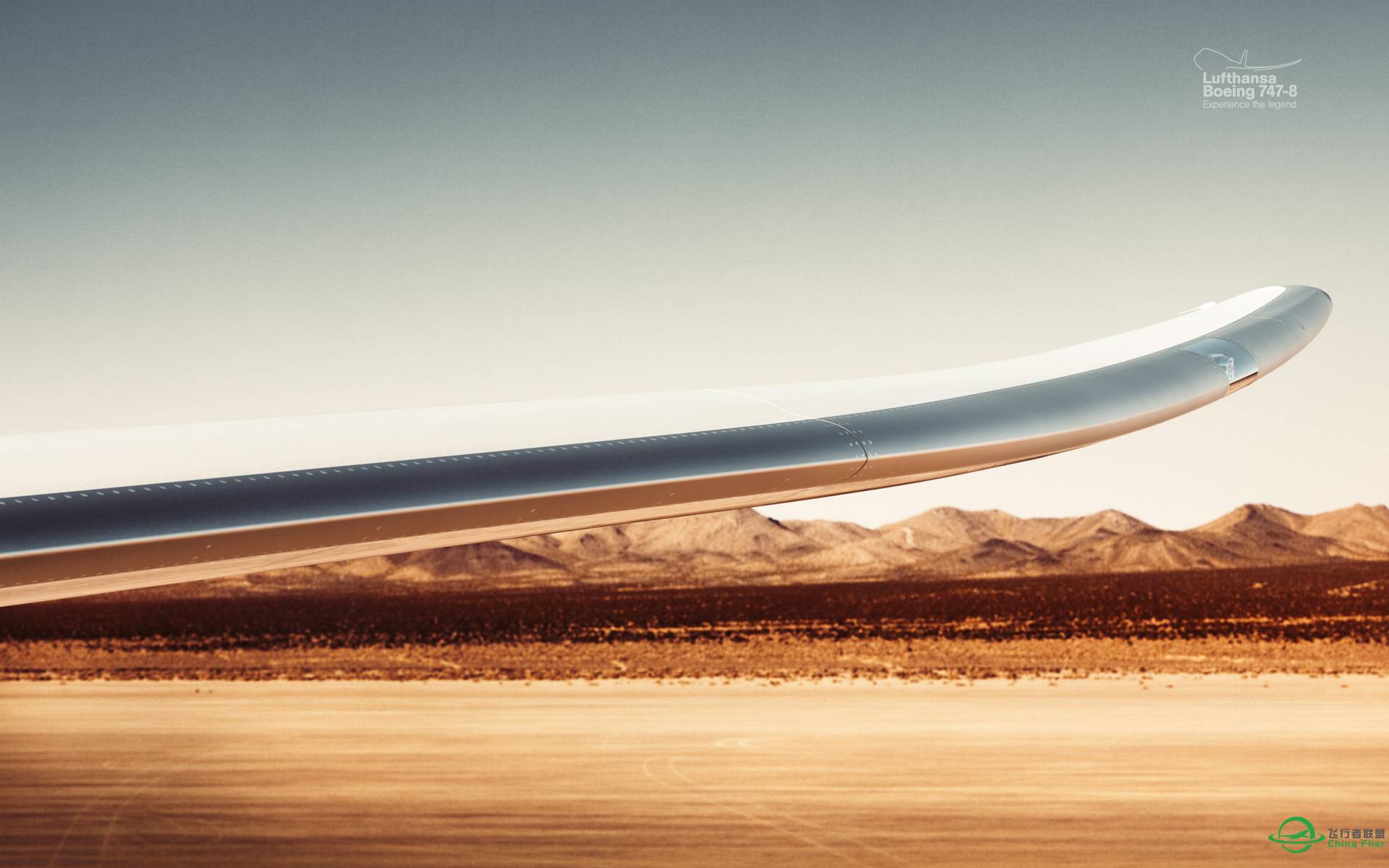 分享点我自己收藏的电脑桌面飞机大图 - B747 系列-347 